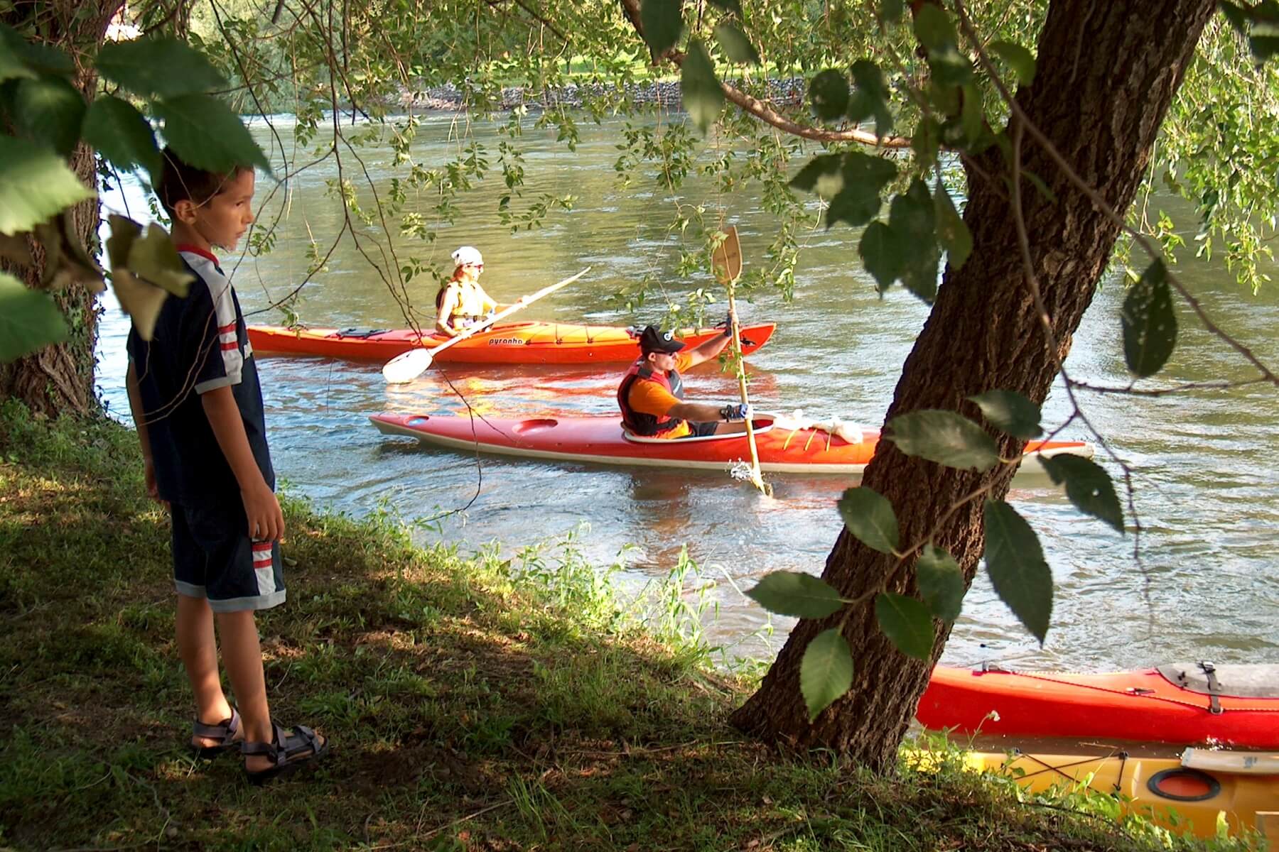 Kajakken Mincio rivier